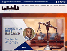 Tablet Screenshot of craigcarsonlaw.com
